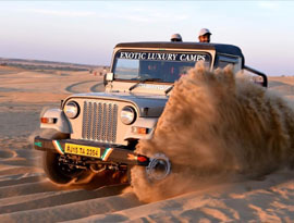 Luxury desert camp, royal jaisalmer camps
